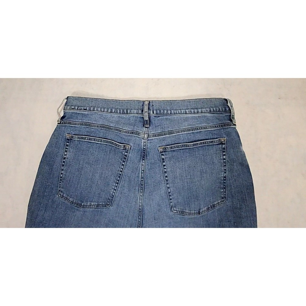 J Crew Jeans Men Sz 40 X 32 Classic Wide Leg Blue Whisker Tousers Relaxed Fit - Picture 5 of 5